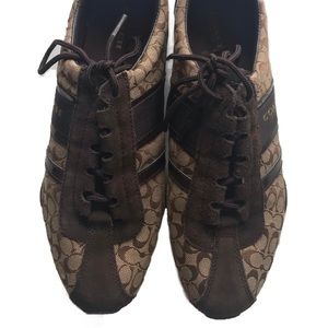 EUC Coach Brown Remonna Sneakers - size 9